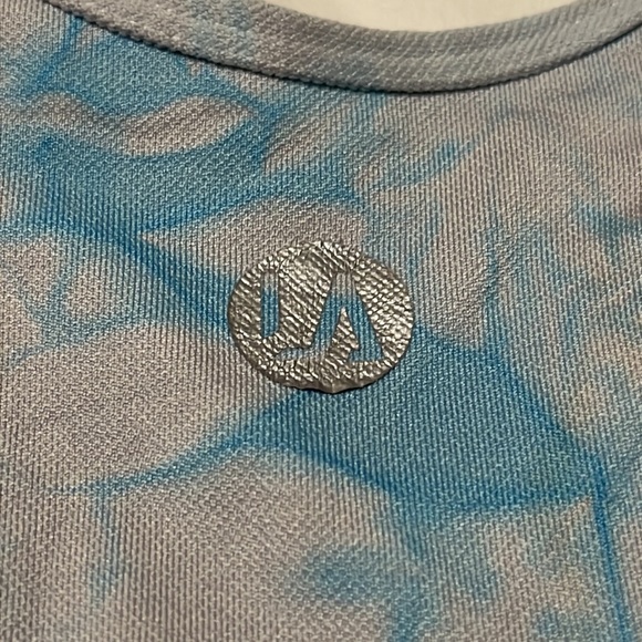 Blue & Gray Tie Dye Sports Bra, Medium - Picture 3 of 3